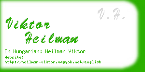 viktor heilman business card